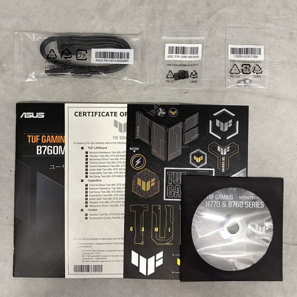 ASUS 〔中古〕TUF GAMING B760M-PLUS D4（中古保証1ヶ月間