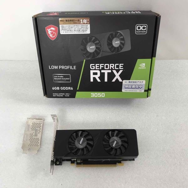 MSI 〔中古〕GeForce RTX3050 LP 6G OC（中古保証1ヶ月間） | パソコン