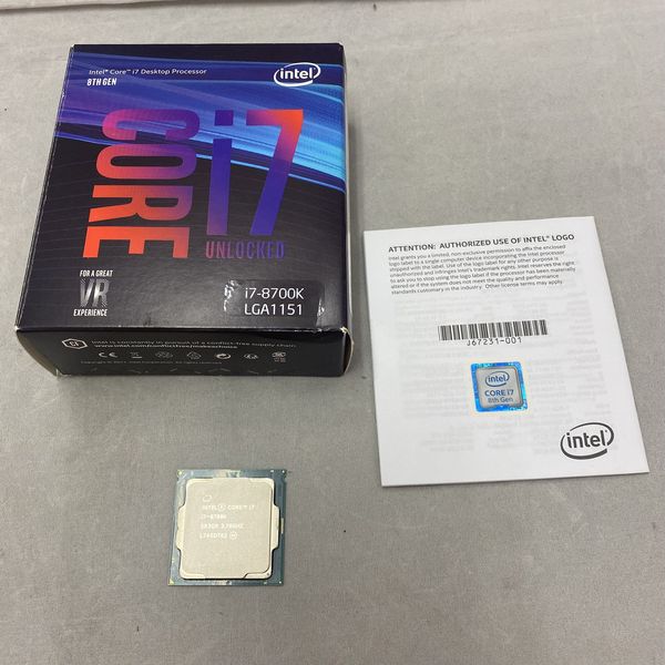 Intel 〔中古〕インテル® Core™ i7 プロセッサー 8700K BOX（中古保証1