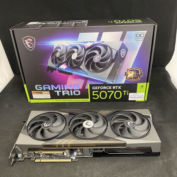 MSI 〔中古〕GeForce RTX 5070 Ti 16G GAMING TRIO OC（中古保証1ヶ月