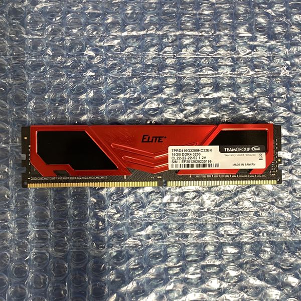 TEAM 〔中古〕デスクトップPC用 DDR4 3200 16GB SPD（中古保証1ヶ月間