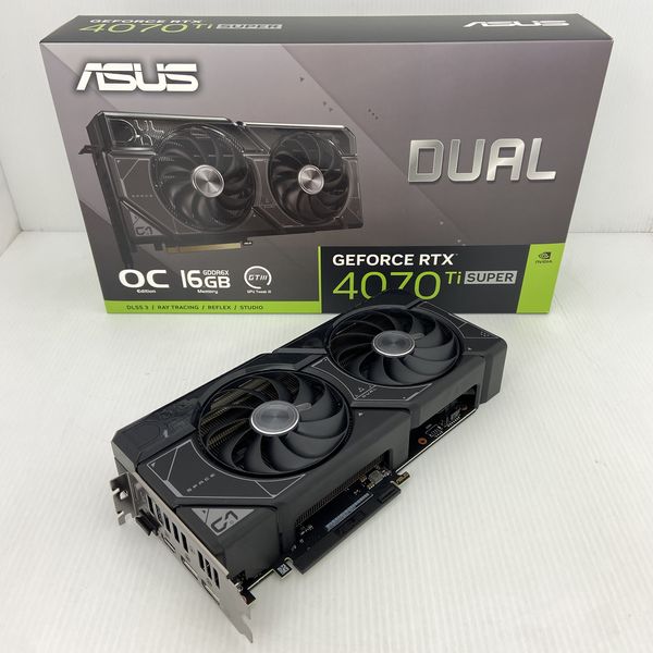 ASUS 〔中古〕DUAL-RTX4070TIS-O16G（中古保証1ヶ月間） | パソコン