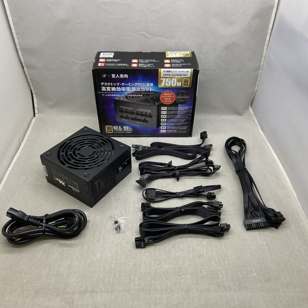 玄人志向 〔中古〕750W 電源ユニット KRPW-GA750W/90+（中古保証1ヶ月