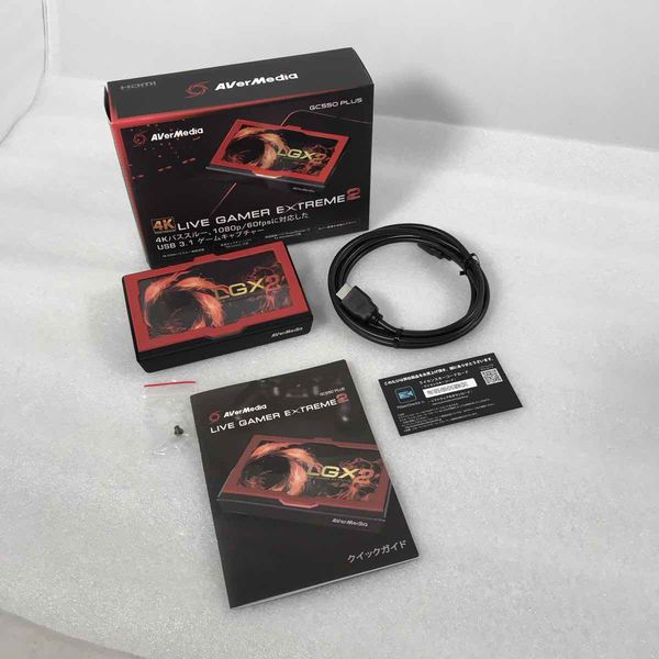 中古：並品：箱説無し：HDMI2本｜AVerMedia GC550 PLUS AVERMEDIA 〔中古〕Live Gamer EXTREME 2 GC550 PLUS（中古保証1ヶ月間