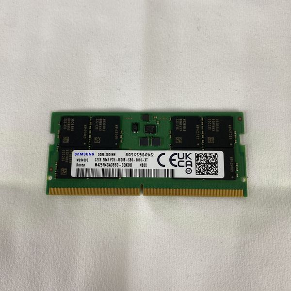 SAMSUNG 〔中古〕ノートPC用 DDR5 4800 32GB SPD（中古保証1ヶ月間