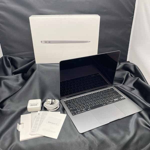 中古美品MacBook Air M1 スペースグレイ 8GB256GB 箱あり APPLE 〔中古〕MacBook Air (M1・2020) スペースグレイ FGN63J/A Apple