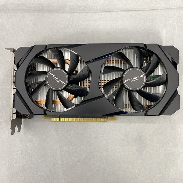GTX1660 GALAKURO 中古　GPU 可動品 玄人志向 〔中古〕GeForce GTX1660 GG-GTX1660-E6GB/DF（中古保証1ヶ月