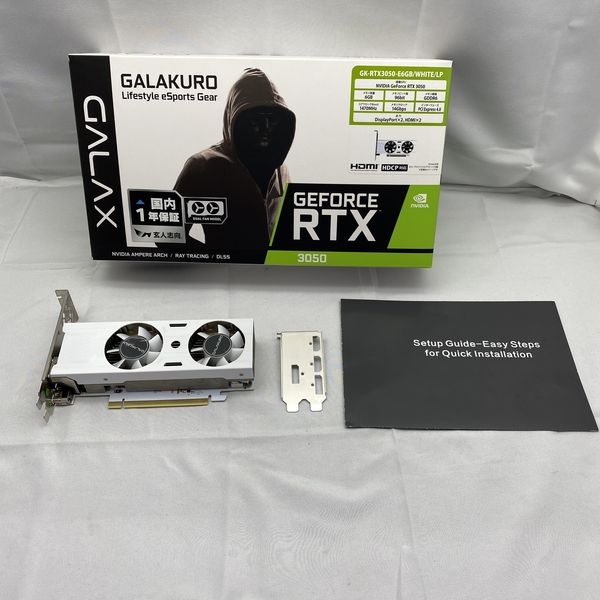 玄人志向 〔中古〕GeForce RTX3050 GK-RTX3050-E6GB/WHITE/LP（中古