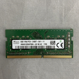 【送料込・中古・匿名配送】8GB PC4-2400T 2枚セット ノーブランド 〔中古〕ノートPC用 DDR4 2400 8GB SPD（中古保証1ヶ月間