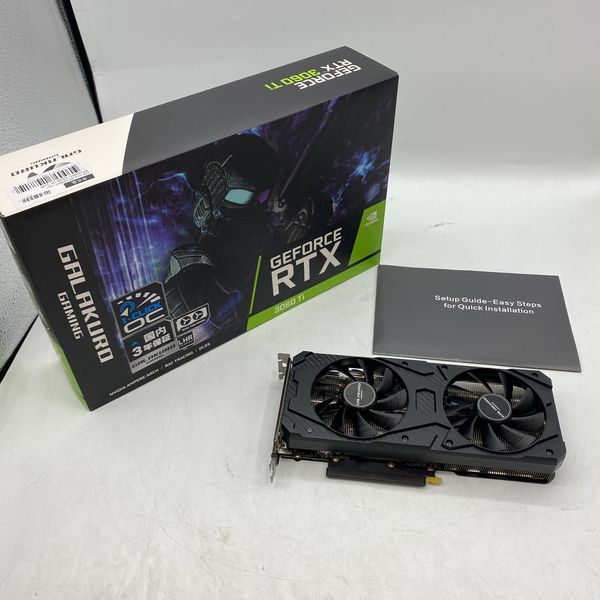 【中古美品】GG-RTX3060Ti-E8GB/DF/LHR【箱説明書あり】 玄人志向 〔中古〕GG-RTX3060Ti-E8GB/DF/LHR（中古保証1ヶ月間