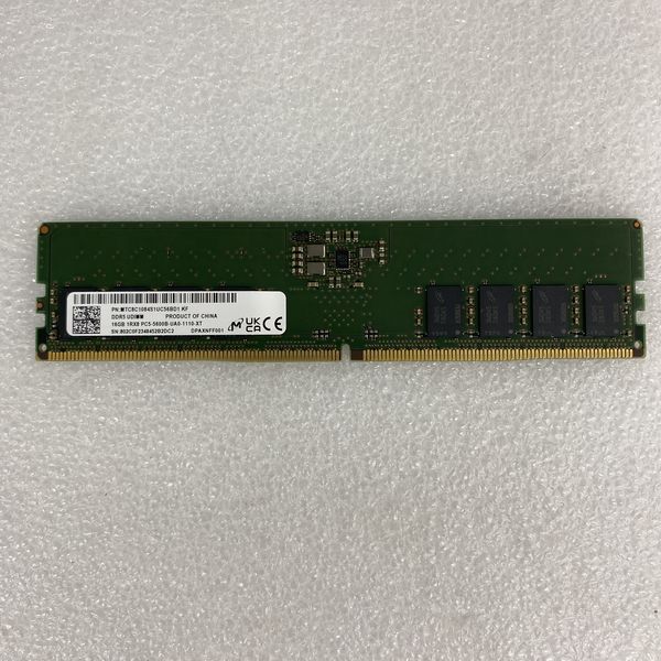 Micron 〔中古〕デスクトップPC用 DDR5 5600 16GB SPD（中古保証1ヶ月