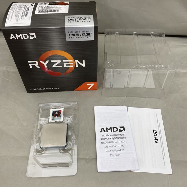 AMD Ryzen 7 5800X3D BOX 中古 New AMD Ryzen 7 5800X3D 8-core, 16-Thread Desktop Processor CPU in