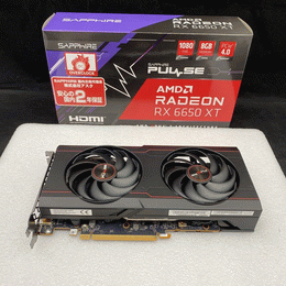 【中古・動作確認済】ASRock AMD RX6650XT GPU Sapphire 〔中古〕PULSE AMD Radeon RX 6650 XT（中古保証1ヶ月間