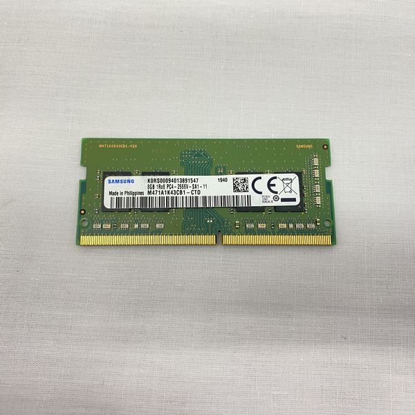 プ*っ様 動作確認済【SAMSUNG】DDR4-2666 8GB×5枚 PC用メ SAMSUNG 〔中古〕ノートPC用 DDR4 2666 8GB SPD（中古保証1ヶ月間