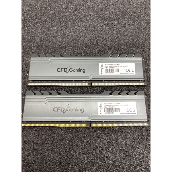 32GB(16GB×2枚) 【中古】DDR4-2666 CFD 2枚組 デスクトップ用メモリ DDR4-2666 Standard CFD | W4U2666CS-16G メモリー