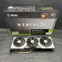 MSI 〔中古〕GeForce RTX 5070 Ti 16G VENTUS 3X OC（中古保証1ヶ月間