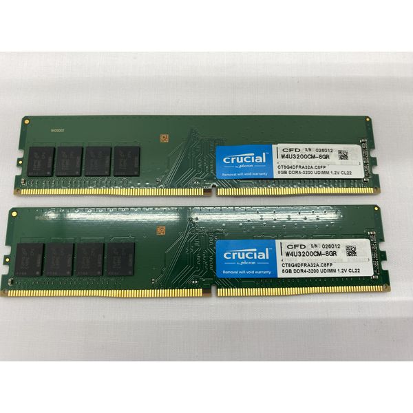【中古】DDR4 3200 16GB(8GB*2) SP CFD 〔中古〕デスクトップPC用 DDR4 3200 8GB 2枚組 SPD（中古保証1