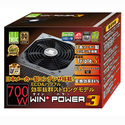 【クリックで詳細表示】WIN＋ Power 3 700W HEC-700TB-2WK