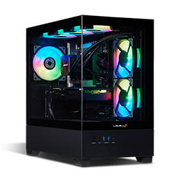 12cm RGB LED イルミネーション ケースファン 6個 [側面×2、上面×3、背面×1]ケースカラー【ブラック】