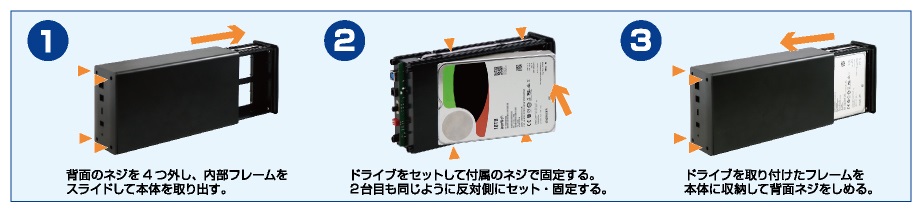 UNITCOM UNI-RAID35U3-BLACK | パソコン工房【公式通販】