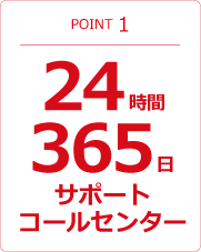 24時間365日パソコンの動作不具合に対応