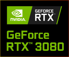 GeForce RTX 2080 の2倍の性能を持つ GeForce RTX 3080