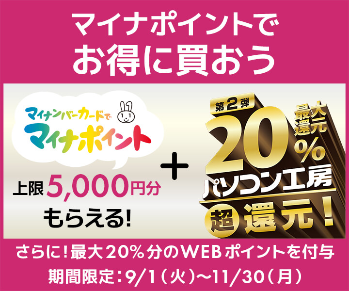 マイナポイントでお得にパソコンを買おう!