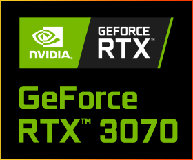 GeForce RTX 2080 の2倍の性能を持つ GeForce RTX 3070