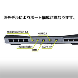 豊富な外部出力端子を搭載