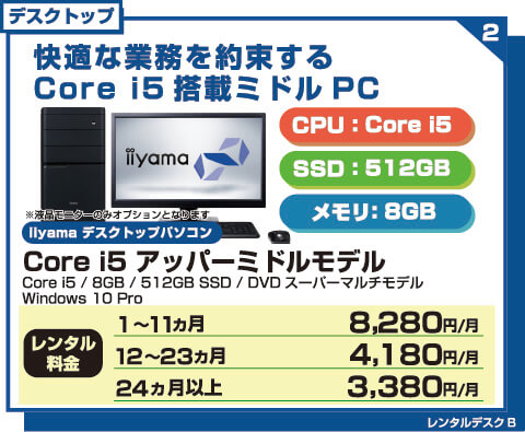 Core i5 アッパーミドルモデル