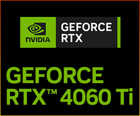 最大2倍の電力効率となるGeForce RTX™ 4060 Ti