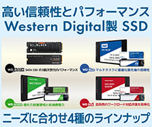 Western Digital(ウエスタンデジタル)製 SSD
