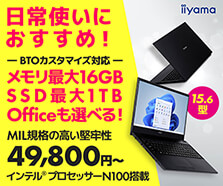 インテル® プロセッサー N100搭載 15.6型ノートパソコン