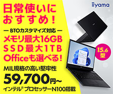 インテル® プロセッサー N100搭載 15.6型ノートパソコン