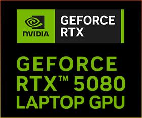 GeForce RTX™ 5080 Laptop GPU 搭載