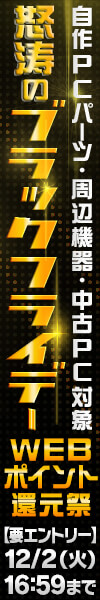 怒涛のブラックフライデーWEBポイント還元祭