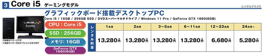 Core i5 ゲーミングモデル