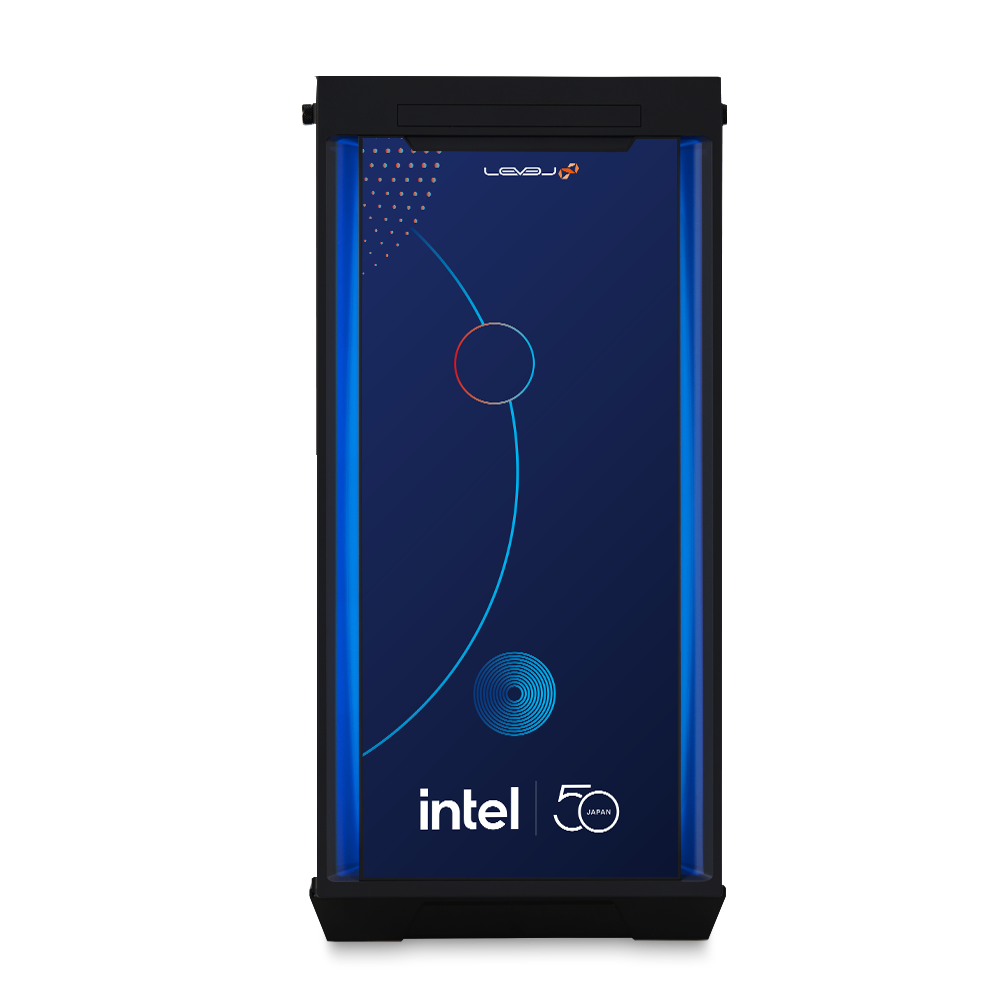 インテル株式会社50周年記念コラボゲーミングPCフロント画像