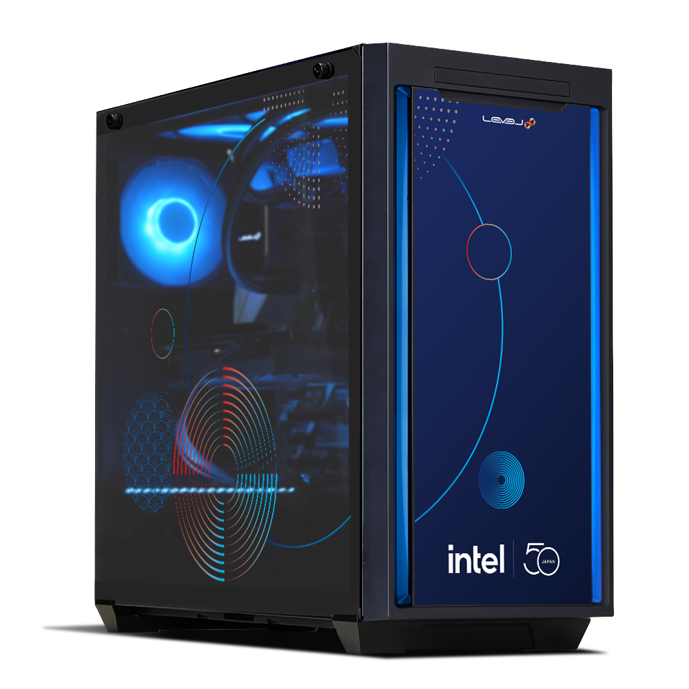 インテル株式会社50周年記念コラボゲーミングPC左サイド画像